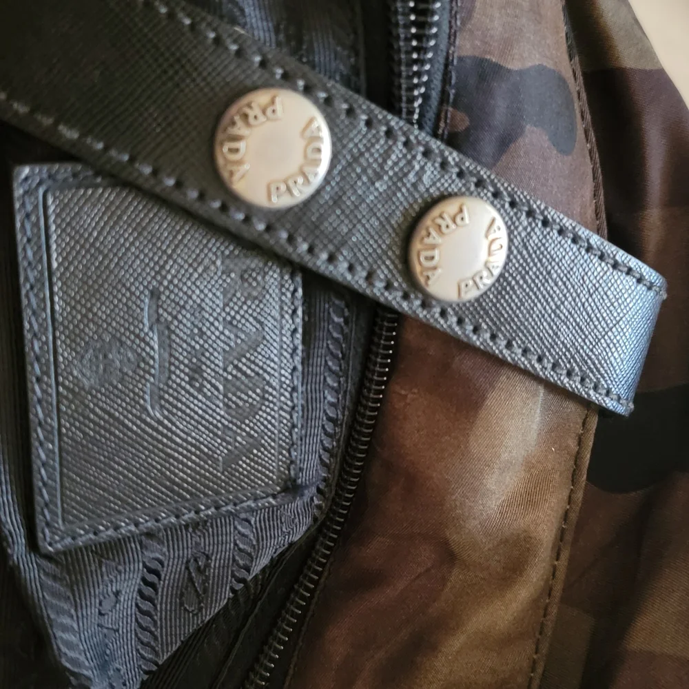 Authentic Prada Black and Brown Camouflage Messenger Bag - Picture 5 of 7